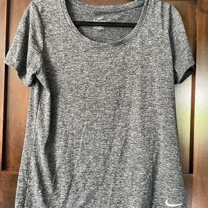 Heather Gray Nike Dry Fit top